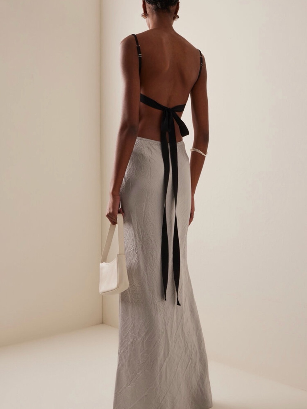Anna October Lucie Crinkled Maxi Slip Dress